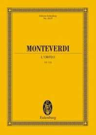 Monteverdi: L'Orfeo SV 318 (Study Score) published by Eulenburg